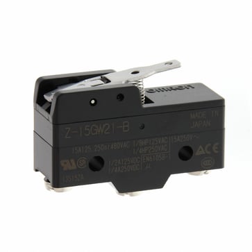 General purpose basic switch short hinge lever SPDT 15 A Z-15GW21-B 103033