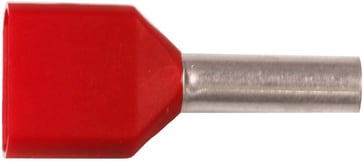 Pre-insulated TWIN end terminal A1,5-8ETW2, 2x1,5mm² L8, Red 7287-038600