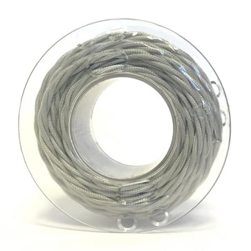 Twisted 3G0,75 textile silver, 100m 420B0013