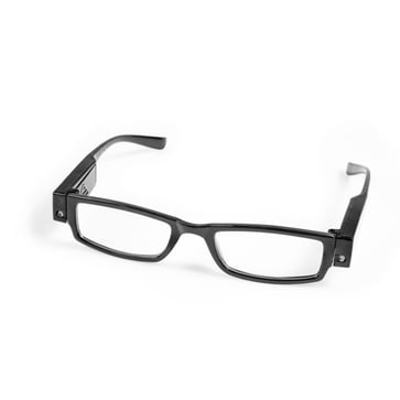 Læsebriller med LED lys - styrke + 2 GLA103
