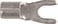 Uisoleret gaffelkabelsko B4643G, 4-6mm², M4 7258-272100 miniature