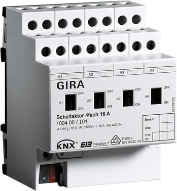 Switch actuator 4-module 16 A KNX/EIB DIN-s 100400