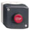 Trykknapbox grå/sort m/1xNC "STOP" XALD114 miniature