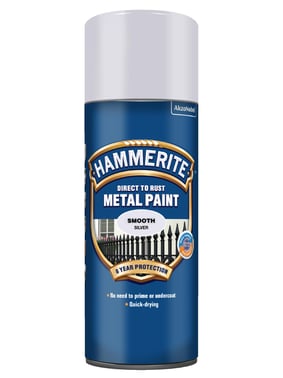 Hammerite Glat Sølv Spray 400ml 350203400