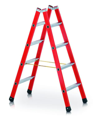 Stepladder double-sided GRP 2x4 steps 1,34 m 41165