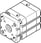 Festo Kompaktcylinder ADNGF-50-80-PPS-A 574048 miniature