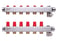 Danfoss gulvvarmemanifold 6+6 SSM 088U0806 miniature