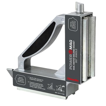 Powermag Welding magnet 90° angle with dual on/off switch (50kg/490N) 30171165