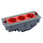 Gulvboks kasette horisontal sup 3xschuko rød 6 moduler 88054 miniature