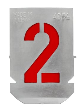 Stencil sæt med tal 0-9 med 40mm tegnhøjde 10 dele 20139120