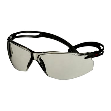3M SecureFit 500 beskyttelsesbrille sort Scotchgard lysegrå linse 7100243995