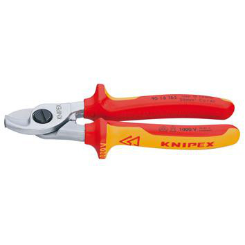 Cable Shears insulated with multi-component grips, VDE-tested 165 mm 95 16 165