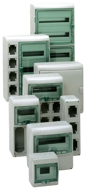 Kaedra - versatile for power outlet - 1 x 12+1 modules - 340 x 335 mm 13191