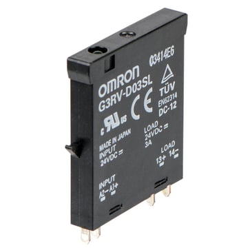Slim solid state relay plug-in 5-pin 3 A 5 - 24 VDC G3RV-D03SL DC24 323547