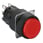 Pushbutton Ø16 round monolitic in red with spring-return and 1 C/O contact XB6EAA41P miniature
