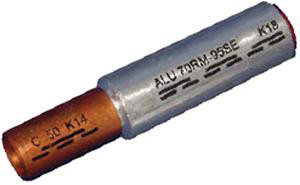 Pressemuffe aluminium til kobber: Alu 500/Cu 400mm² ICALCU500400V