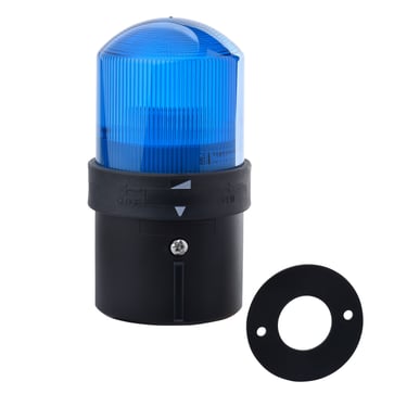 Harmony XVB Ø70 mm komplet lystårn med grundmodul og fast LED lys for 230VAC i blå farve XVBL0M6