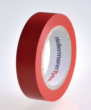 HelaTape Flex 1000+ 19mm x 20m Premium PVC tape Rød 710-10604