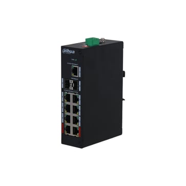 Dahua 8-Port Gigabit POE2.0 unmanged switch(120W), GbE Uplink,2*SFP,PFS3211-8GT-120-V2-inkl. PSU DH-PFS3211-8GT-120-V2