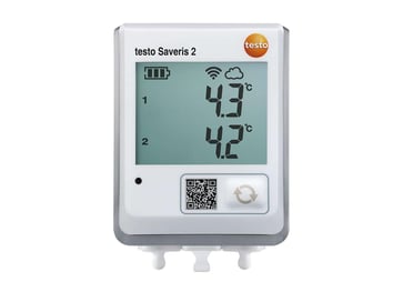 Testo Saveris 2-T2 -
WiFi data logger with display and 2 connections for NTC temperature probes 0572 2032