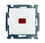 ABB-basic55 Korrespondanceafbryder blank hvid 10A 1 modul leveres inklusive tangent med rød LED-lampe 2CHP941012A2143 miniature
