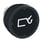 Harmony pushbutton head in metal for harsh environments with spring return and Ø37 mm pushbutton in black with white symbol, ZB4BC28010 ZB4BC28010 miniature