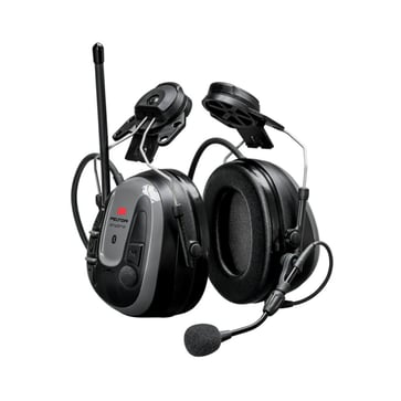 3M Peltor WS Alert XP Headset Bluetooth FM Radio Grey Helmet Attached MRX21P3E5WS6 7100256282