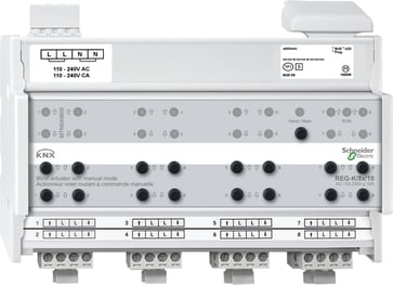KNX Persienne modul DIN 8x10 med manuel betjening MTN649808