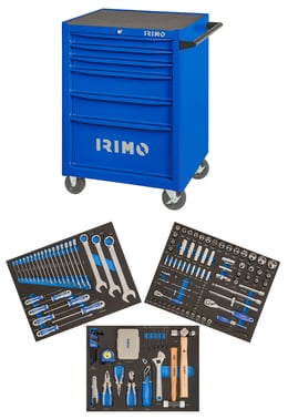 Klasseværelse Samme forarbejdning Irimo værktøjsvogn med 6 skuffer inkl. 206 stk. værktøj - Værktøjsvogn  me... | Lemvigh-Müller