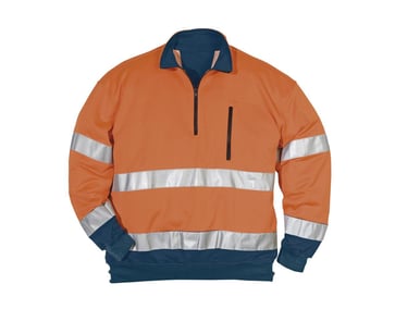Sweatshirt EN471 Orange/marine S 100134-271-S