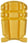 Snickers knæpuder 9110 gul - par 91100604000 miniature