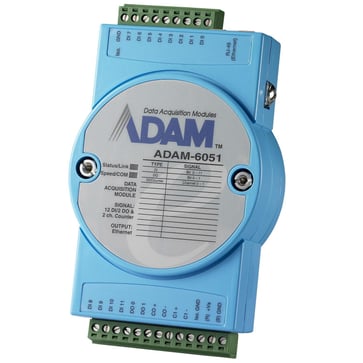 Adam I/O modul 12 digitale indgange, 2 digitale udgange tælle funktion, ADAM-6051 110-84-035