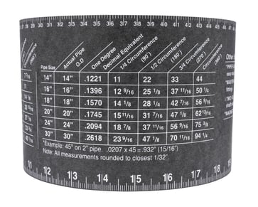 FLANGE WIZARD Wrap-Around WW-17A Large for 6"-30" pipes (120" Length / 5 1/4" Width) 35171235