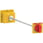 Forlænget drejegreb, ComPacT NSX 100/160/250, rødt greb på gul front, aksellængde 185 til 600 mm, IP55 LV429340T miniature