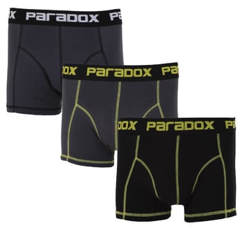 Paradox boxershorts 3 pak yellow/grey2 - XL BXY0103XL/BXG0301XL