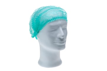 Mob Caps green 52 cm, latexfreewith covered single elastic 04020-G-M