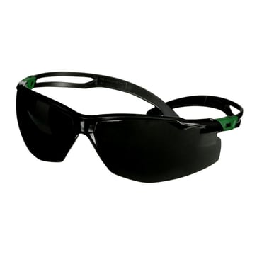 3M SecureFit 500 beskyttelsesbrille grøn/sort DIN 5.0 grå linse 7100243978