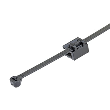 Kantklips med kabelbinder med ståltunge 48X188mm vinkelret side pladetykkelse 0.7mm til 3mm CMSB12-B2S-D300