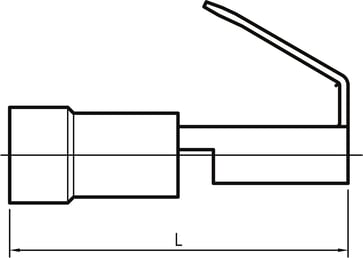 Isol. spademuffe m/afgr. A1507FLSH, 0,5-1,5mm², 6,3x0,8, Rød - I poser á 10 stk. 7487-500103
