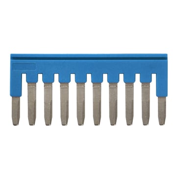 Cross bar for terminal blocks 2.5mm² push-in plusmodels 10 poles blue color XW5S-P2.5-10BL 670047