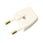 Plug S1 flat without earth, white 443098 miniature