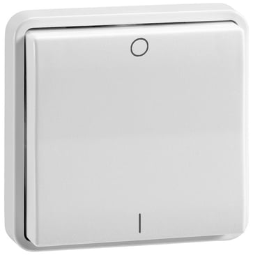 2-fold push-button, wireless, bluetooth, batteryless, DK-version, with symbols (1 x I/O) 72-513