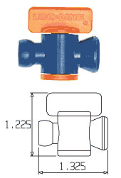 LOC-LINE 1/4" IN-LINE valve LO211-94