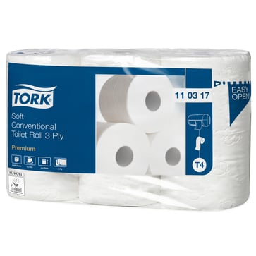 Tork soft toiletpapir 3 lag 347m T4 hvid 110317