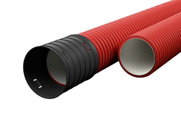 EVOCAB HARD pipe, OD 160mm, 6m, red, N750, HDPE, EN 61386-24 2020016006004C01003