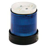 Harmony XVB Ø70 mm lystårn, lysmodul med blinkende lys for løs BA15d lyskilde 48-230VAC i blå farve XVBC4M6