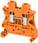 Gennemgangsklemme 2,5mm², orange NSYTRV22AR miniature