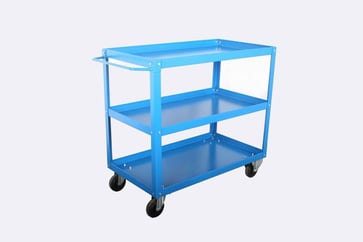 Blika tool trolley with 3 shelves RAL 5017 135A0005