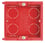 Indmuringsdåse rød 2m f/mosaic d40 80141 miniature