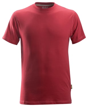 Classic T-shirt 2502 chilirød str. L 25021600006
